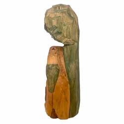 Sculpture en bois, signée