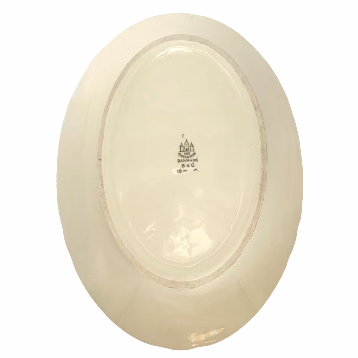 Bing & Grondahl, Plat ovale en porcelaine, Danemark