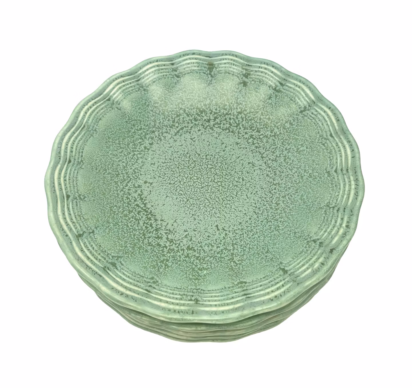 6 szt., talerze Vintage Celadon Green