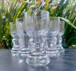 6 pieces. Bertil Vallien. Glass, Gutår, Kosta Boda.
