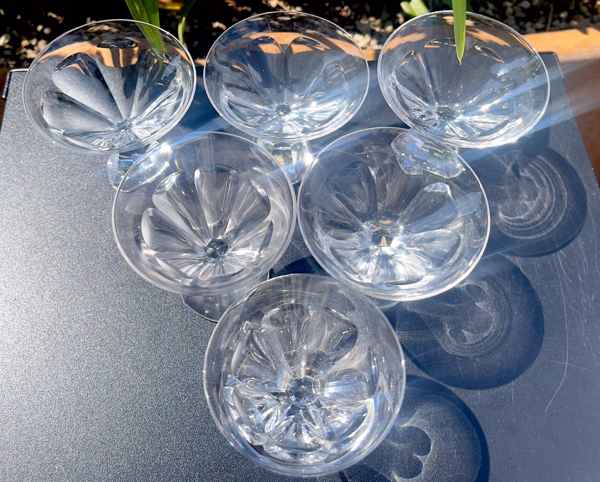 6 piezas, Copa de licor, Art Déco, Boda