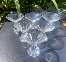 6 stuks, Likeurglas, Art Deco, Boda