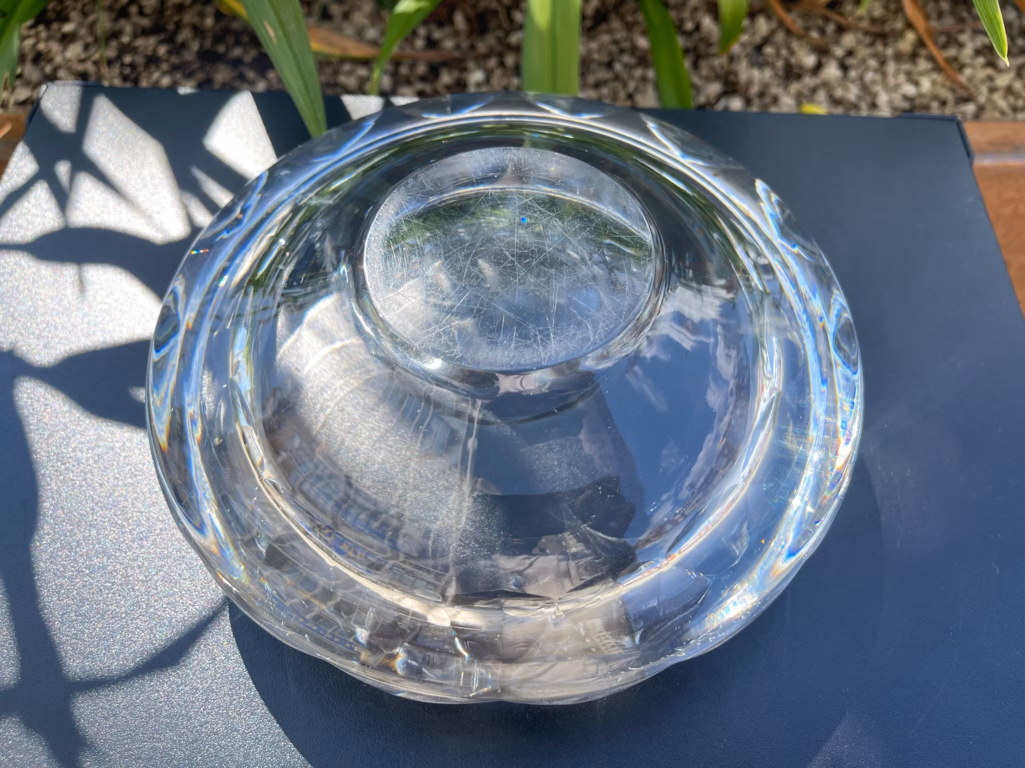 Gunnar Cyrén (Sweden, 1931-2013) Bowl, crystal glass, Orrefors.