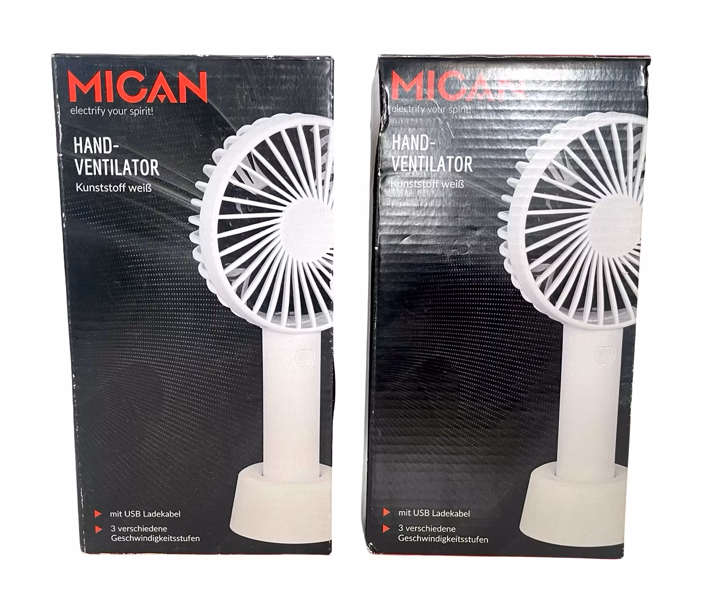 Två hand Ventilator Mican med Fläkt till bilen