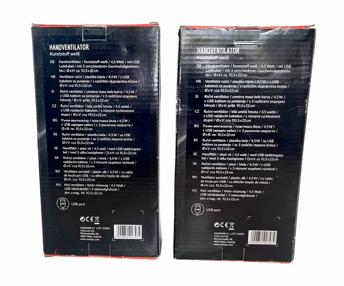 Två hand Ventilator Mican med Fläkt till bilen