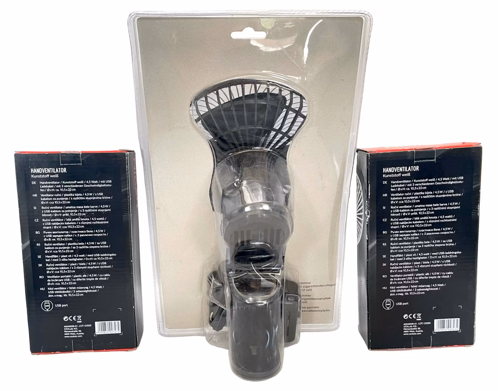 Två hand Ventilator Mican med Fläkt till bilen