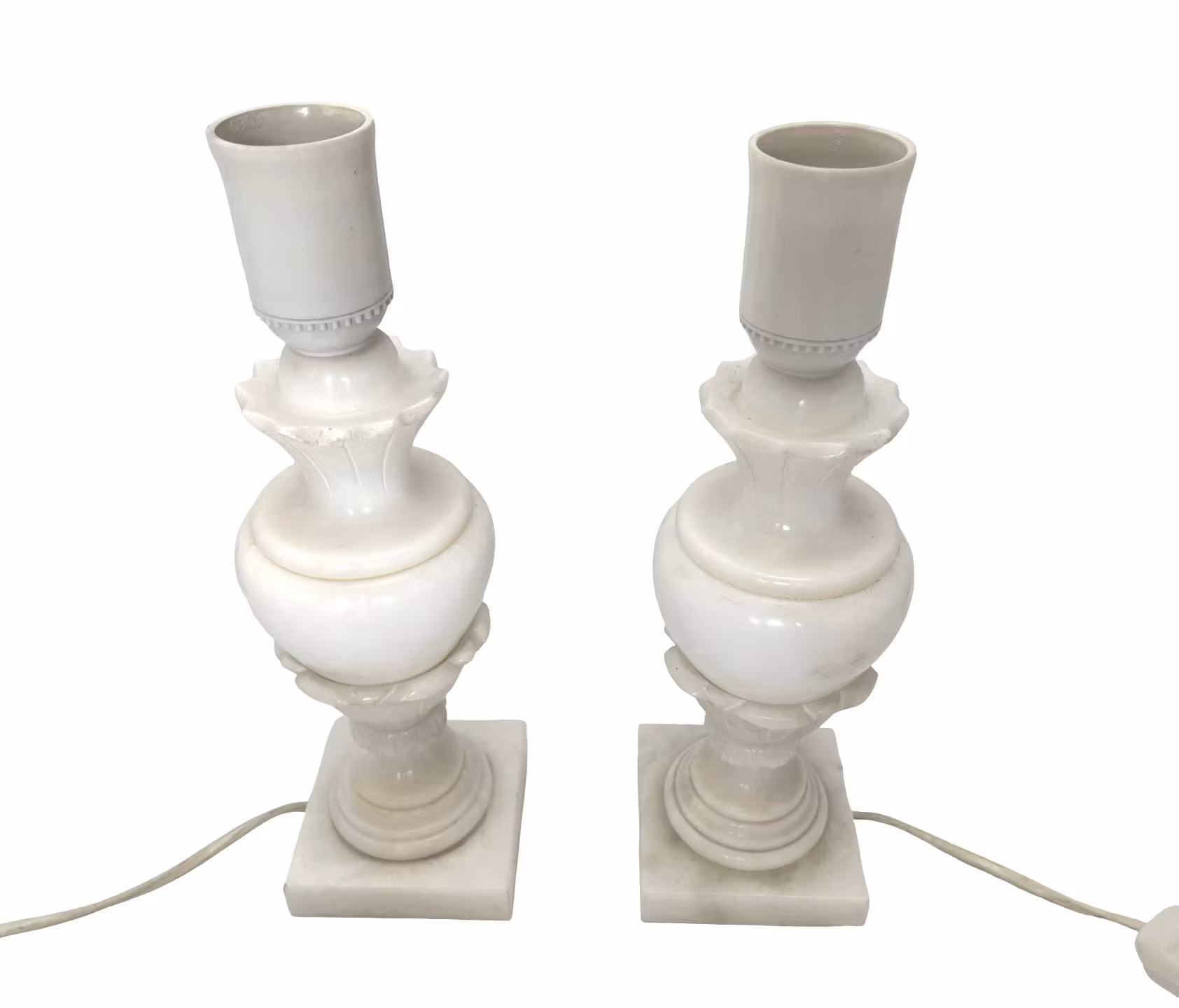 LAMPY STOŁOWE, 1 para, Marmur, Włochy