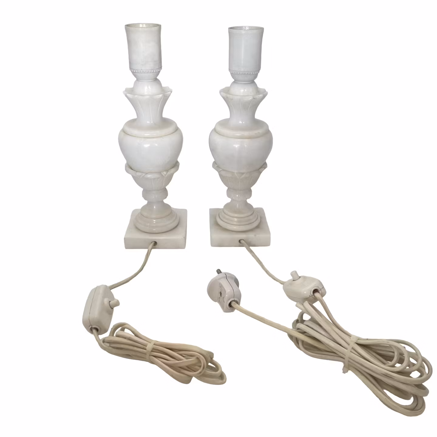 LAMPY STOŁOWE, 1 para, Marmur, Włochy