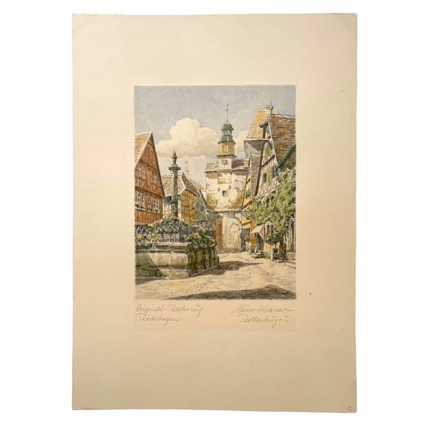 Heiner Krasser (1927–2013). Markusturm - Pyhän Markuksen torni, Rothenburg