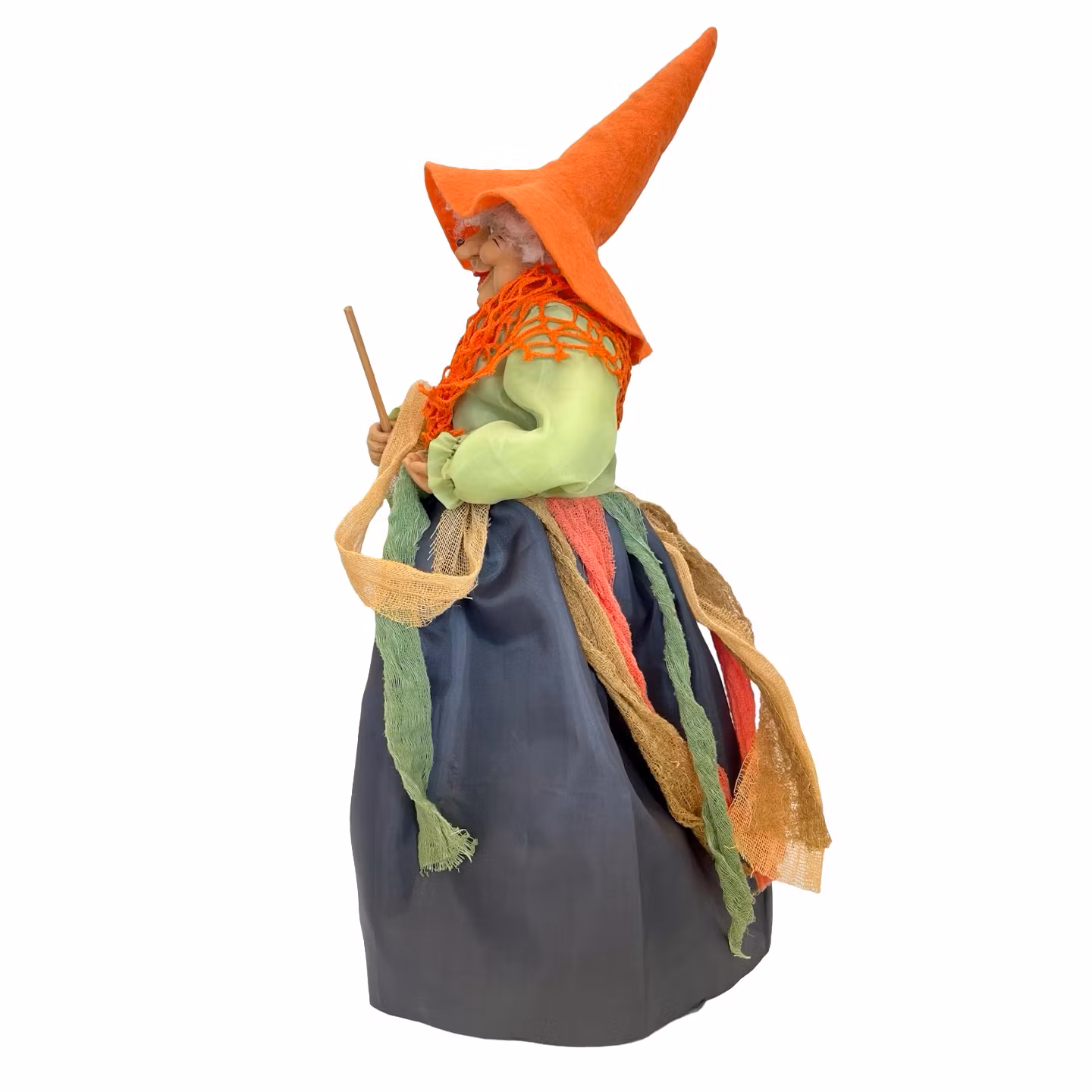 2 lalki czarownic z miotłą