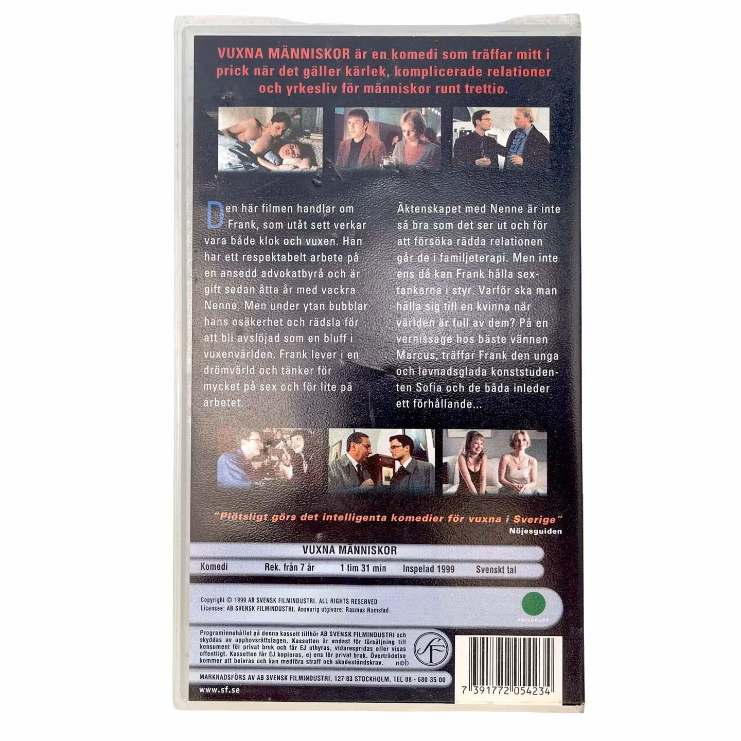 Voksne, Indpakket VHS-video