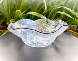 SKÅL, Dekor.Etsning.Kosta, Glas, Signerad