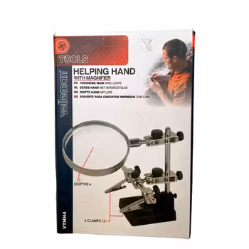 Velleman Hjälpande hand med förstoringsglas