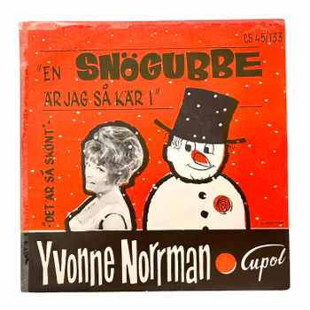 Yvonne Norrman – En Snögubbe Är Jag Så Kär I, EP Vinyl