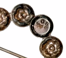 Vintage Brosch i Silver, Hugo 1953 Sverige