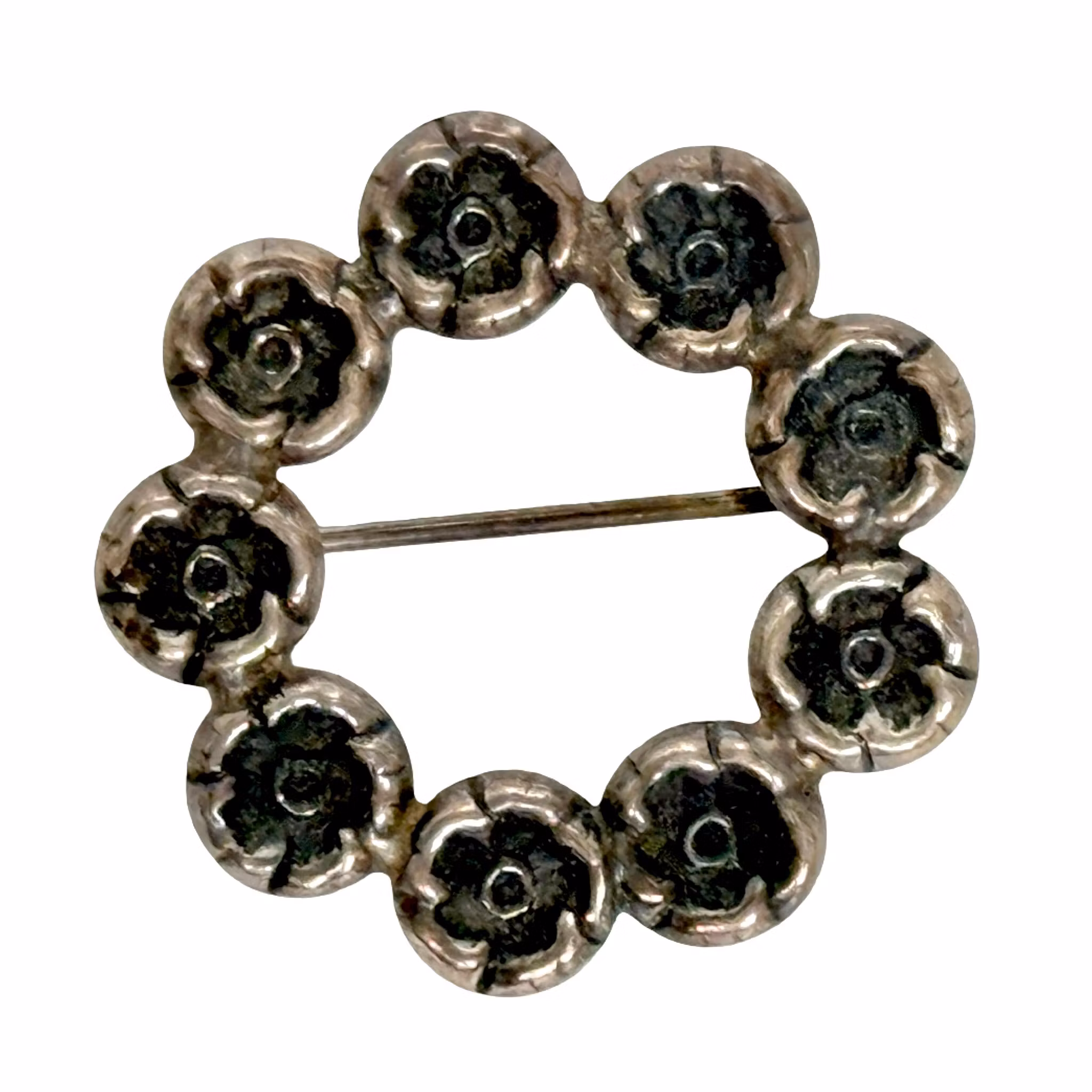 Broszka vintage ze srebra, Hugo 1953 Szwecja