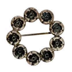 Vintage Brosch i Silver, Hugo 1953 Sverige