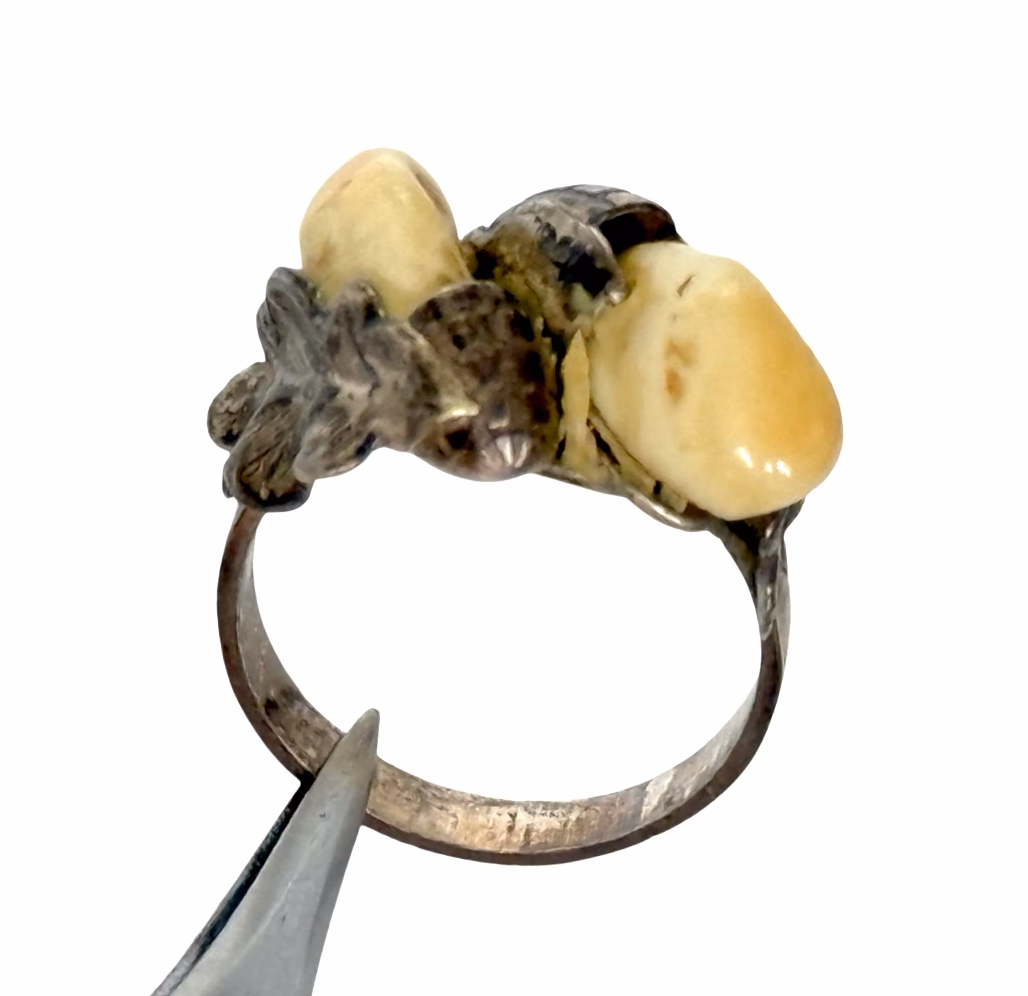 Antik Traditionell Grandel silverring