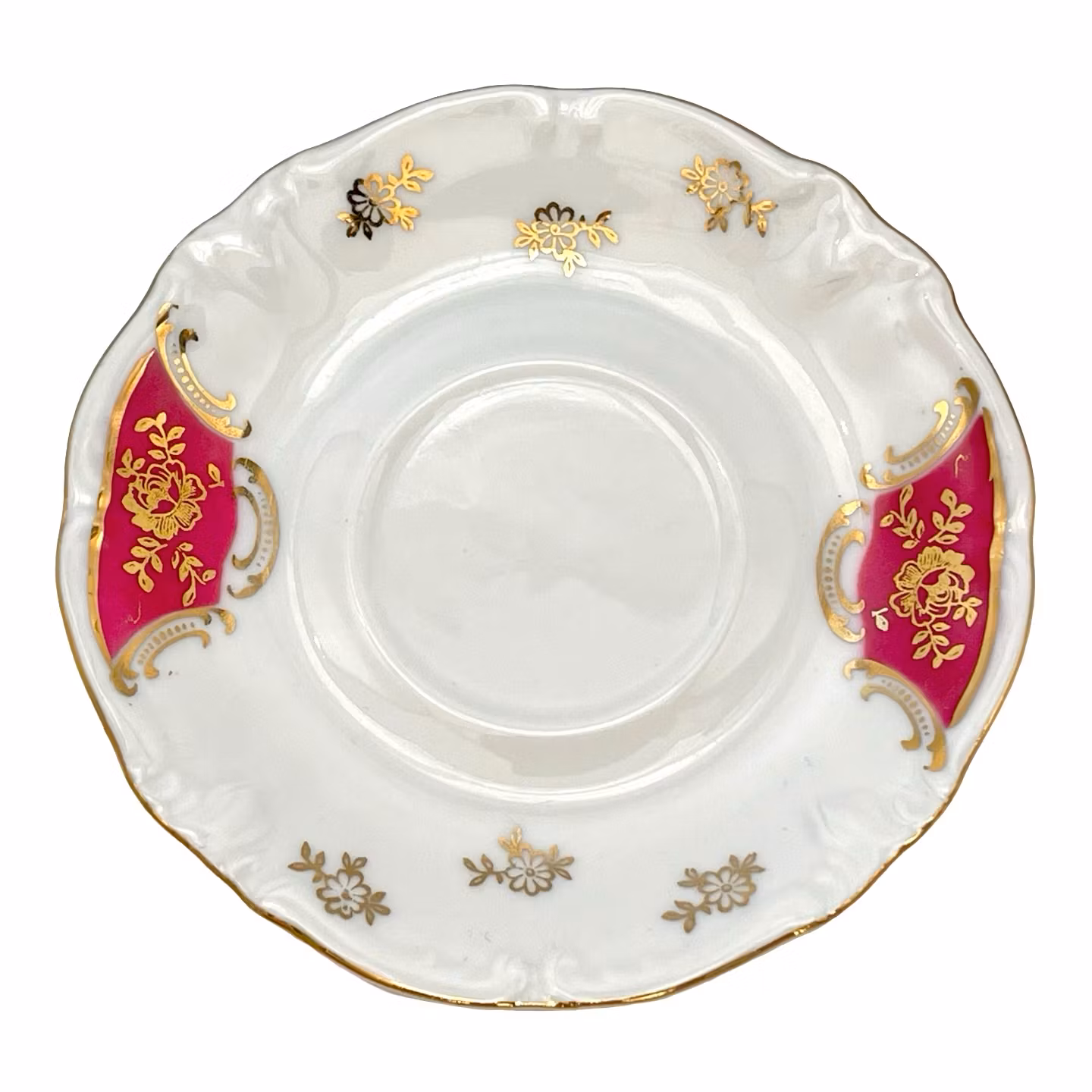 6 st. Vintage Winterling Bavaria, Porslin kaffekoppar med fat