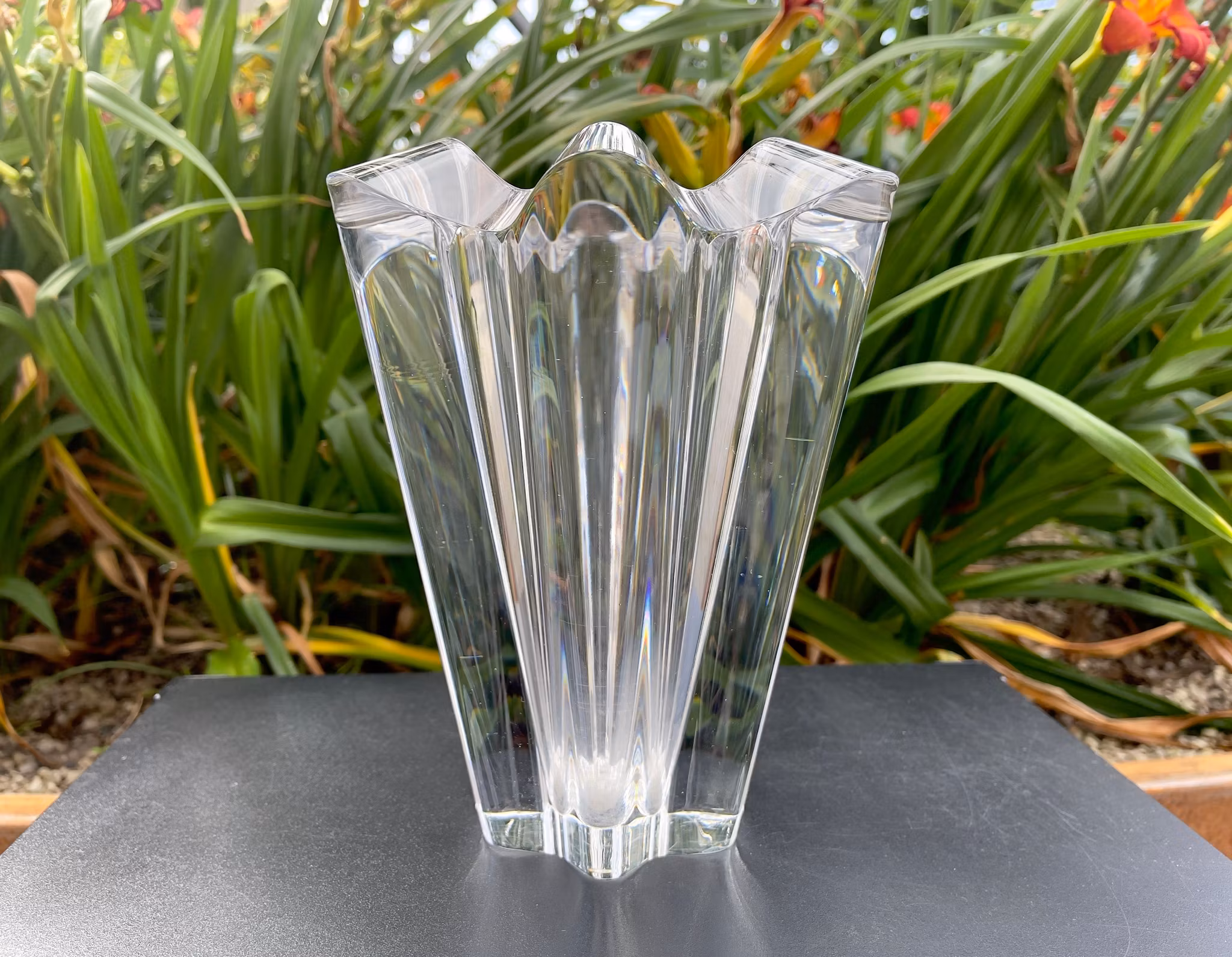 ANNA EHRNER. Vase, cristal, Kosta Boda
