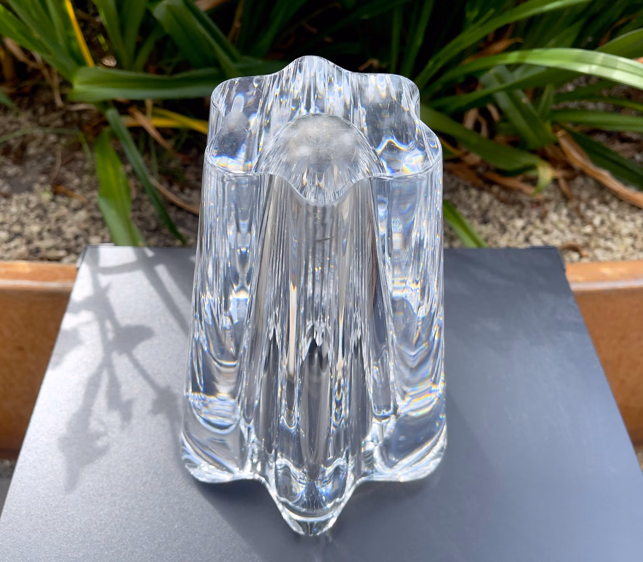 ANNA EHRNER. Vase, cristal, Kosta Boda