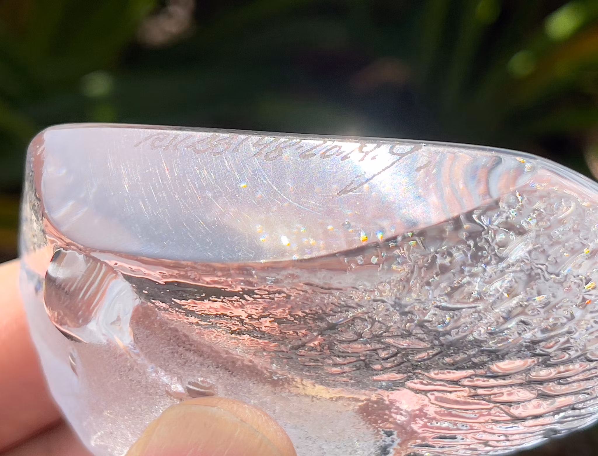 2 st, MATS JONASSON, Igelkott konstglas, Signerad