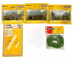 5 kpl, Noch-mittakaava HO, pienoismallirautateille