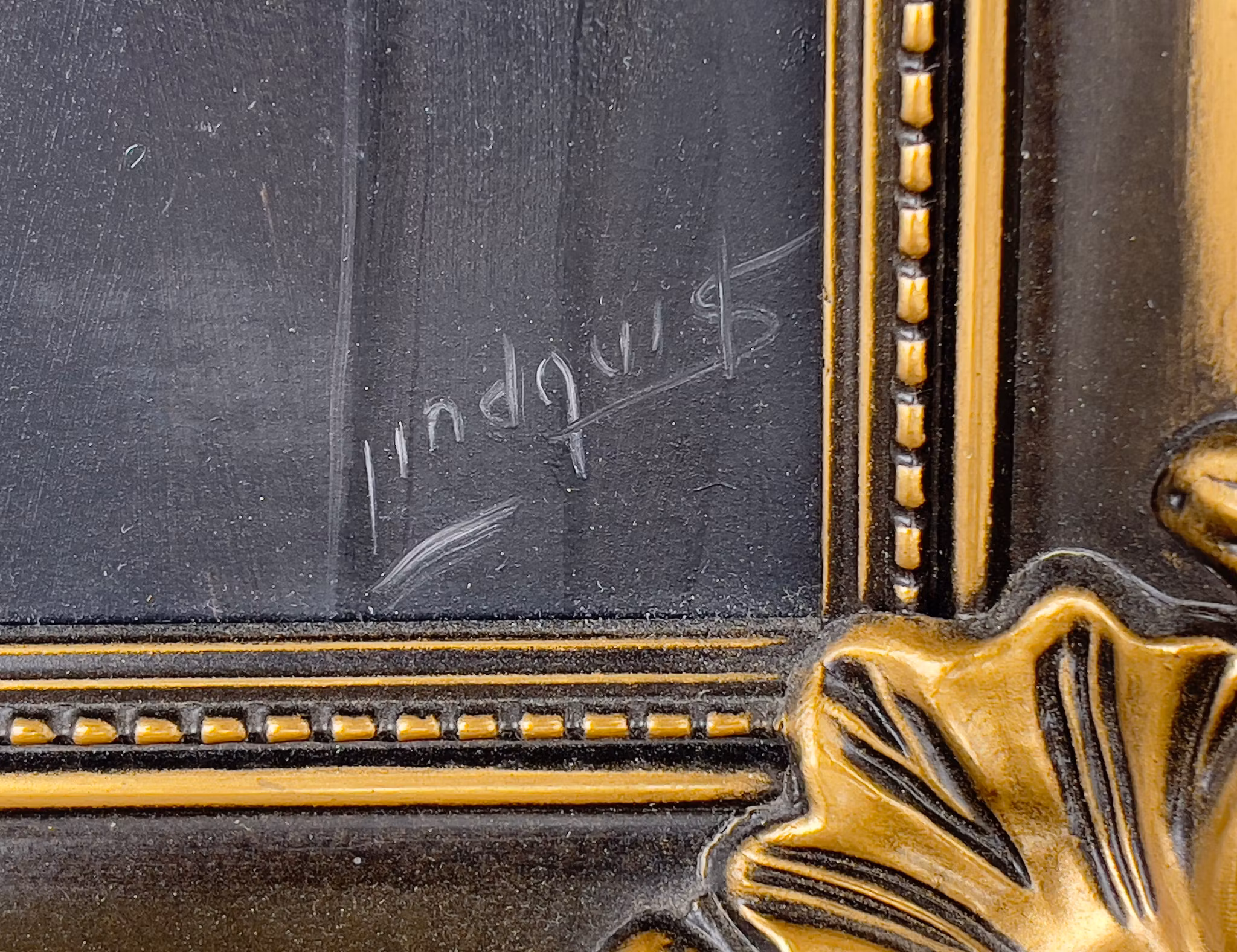 Niezidentyfikowany artysta, olej na płótnie (2) Portret, sygnowany Lindquist