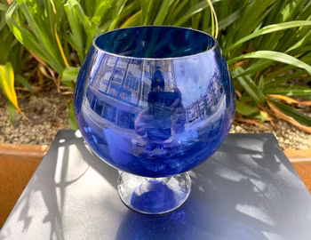 Pokalglas, glasvas på fot