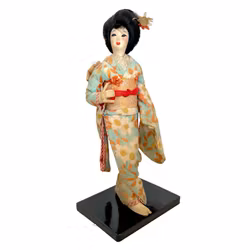Bambola geisha giapponese d'epoca