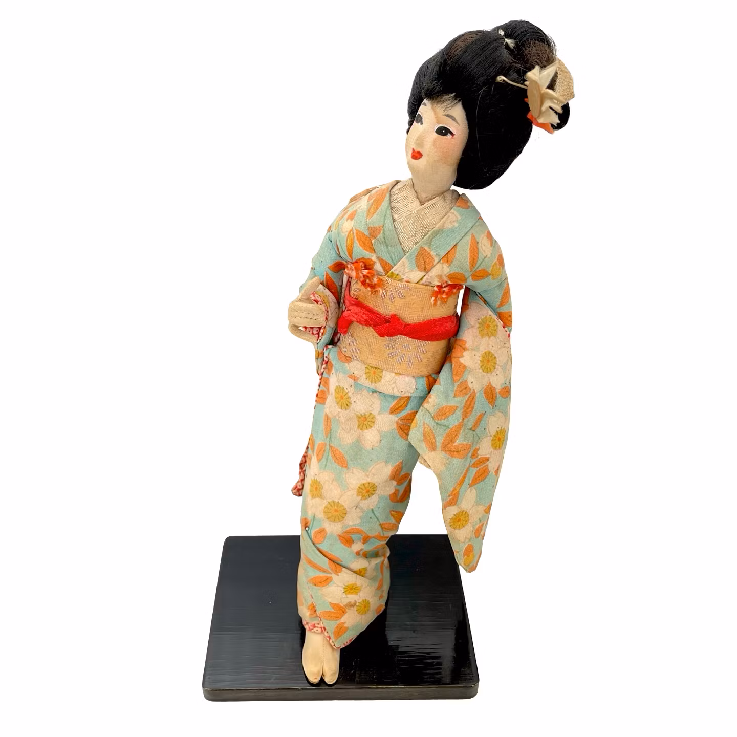 Bambola geisha giapponese d'epoca