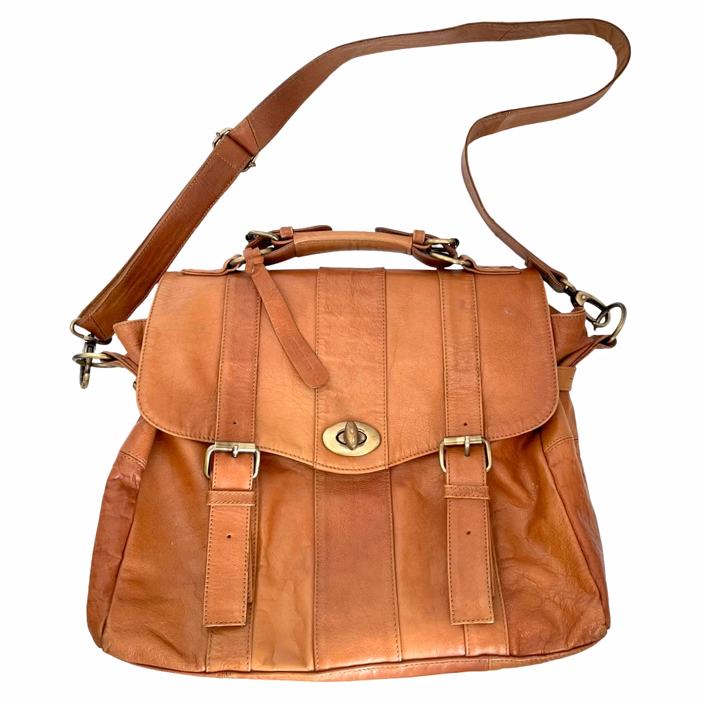 Wera - Większe skórzane etui z wieloma różnymi przegródkami