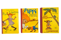 3 BÖCKER - Pippi Långstrump 1969 Astrid Lindgren