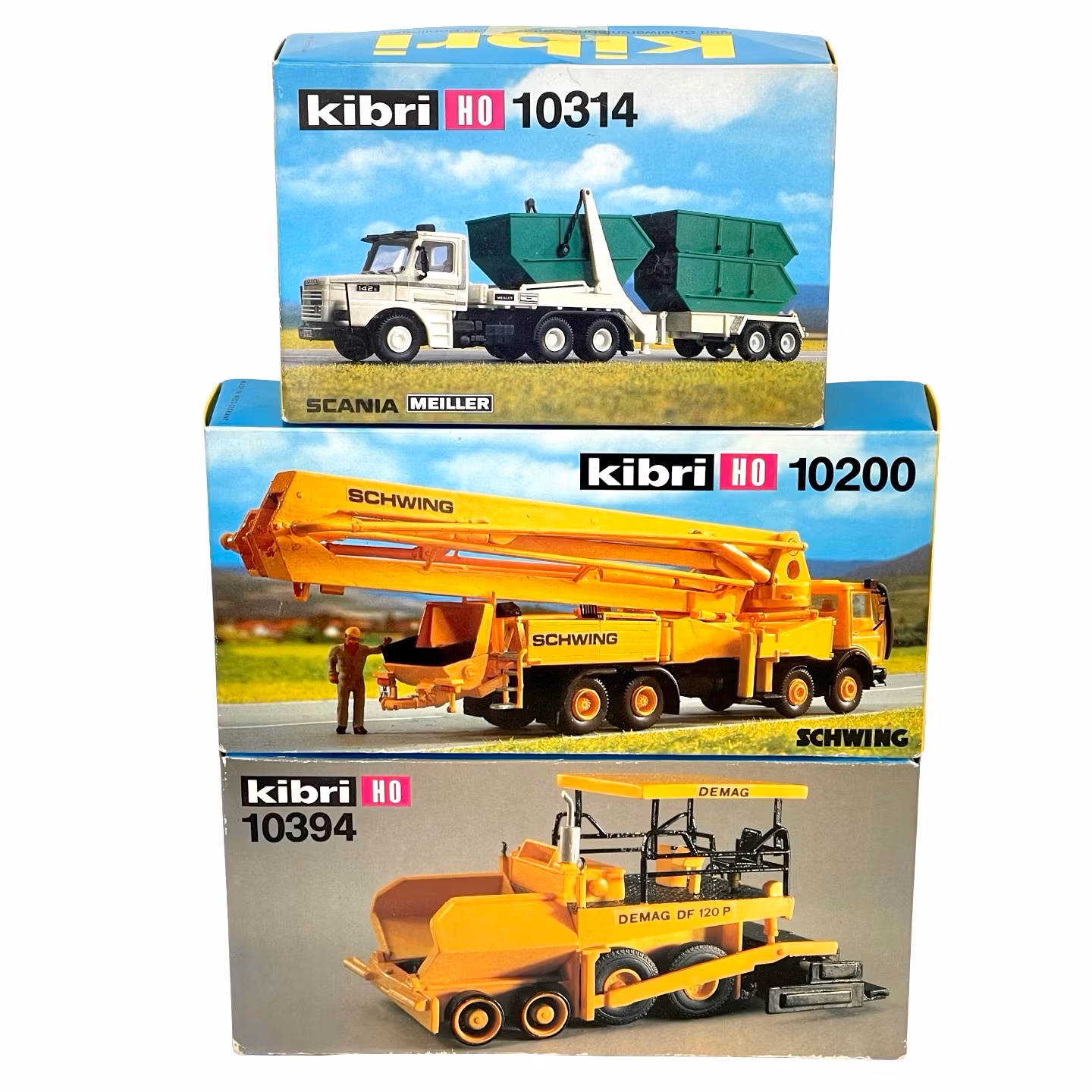 3 kpl, Kibri HO -mittakaava, Autot ja koristeet