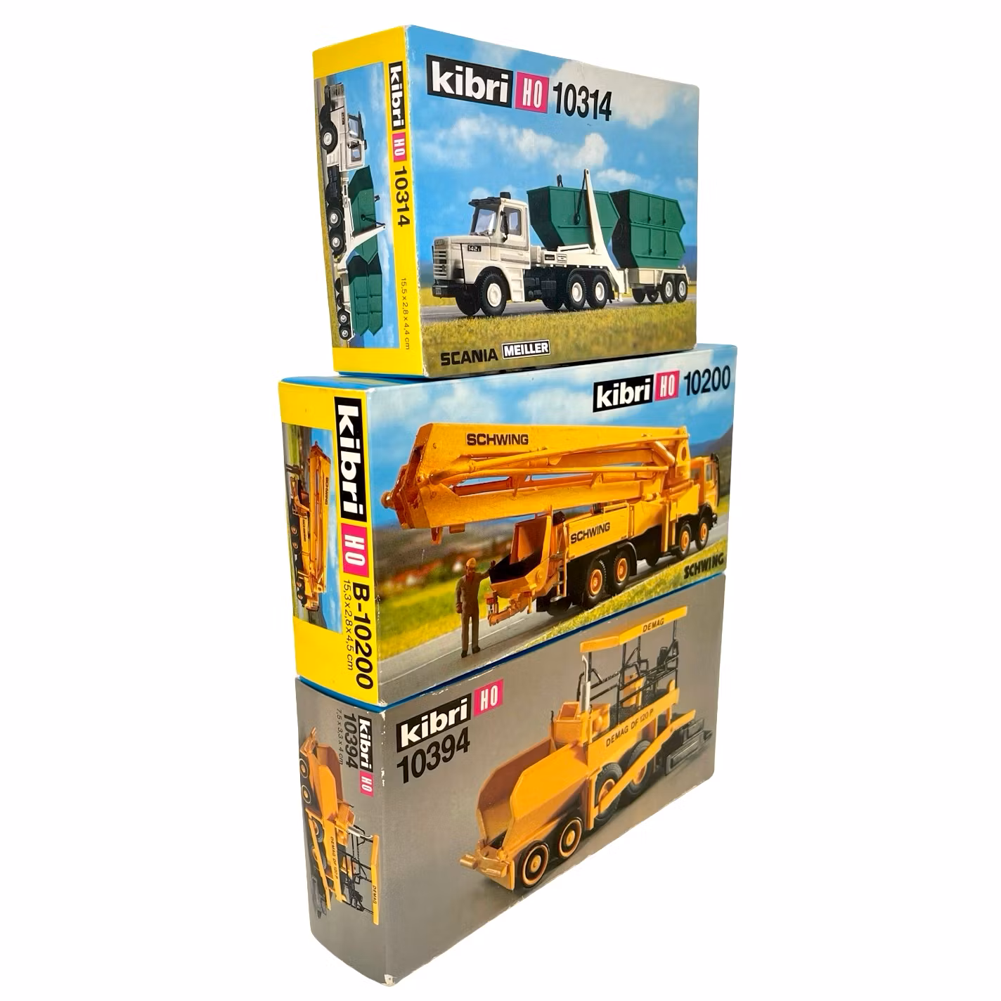3 kpl, Kibri HO -mittakaava, Autot ja koristeet