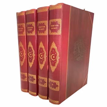 4 BÖCKER - Tusen och en natt, 4 band, Malmö 1946