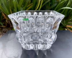 Sven Palmqvist - Orrefors, Fyrkantig Skål i Glas