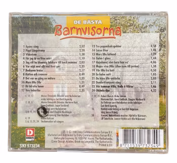 De Bästa Barnvisorna, Mors Lilla Olle, Inplastad 1998 CD Ny