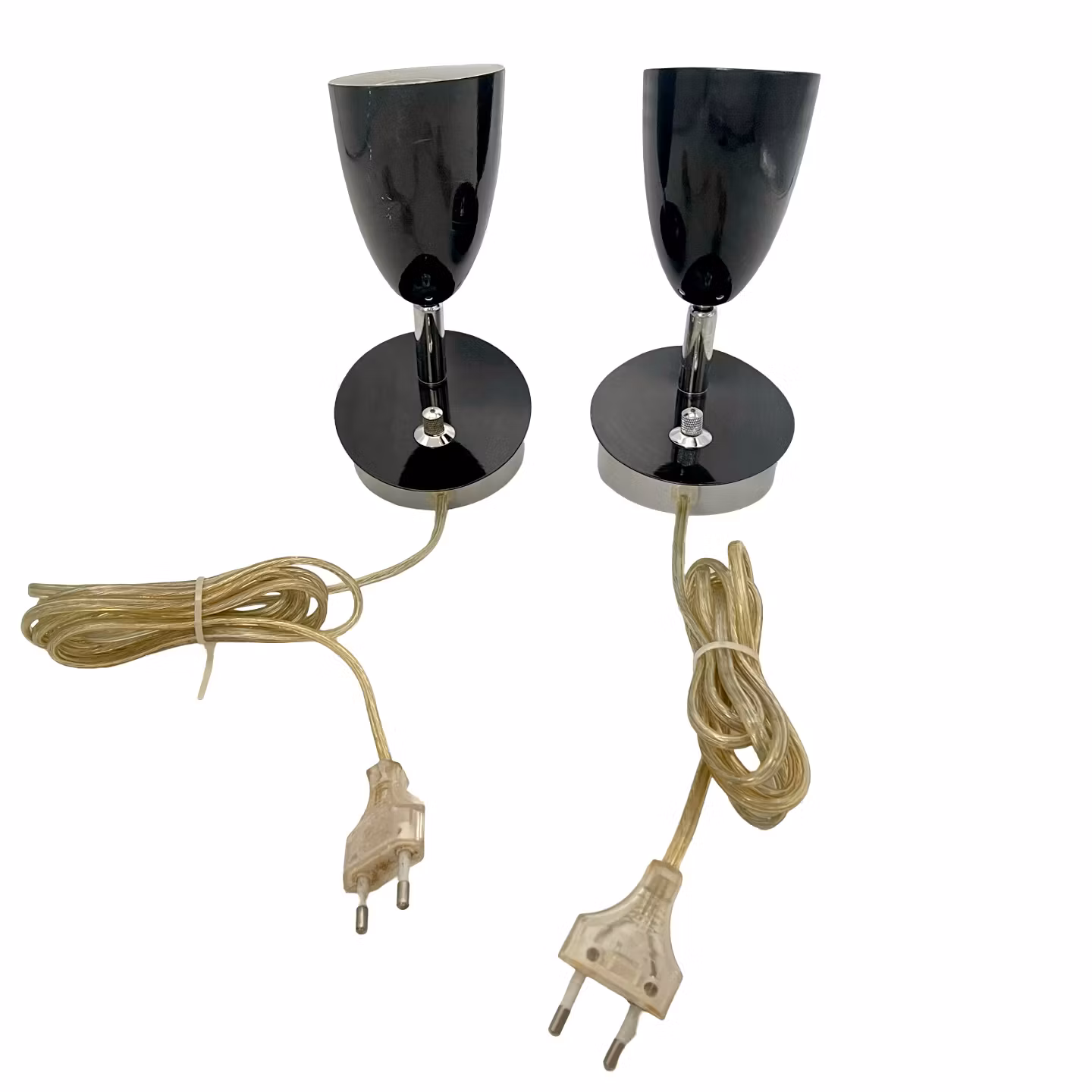 Vintage Eaglerise vegglamper, svart metall