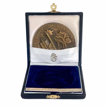 Medalj - Provins regional Palermo Tjänande människans allmänna miljö 1989 med fodral