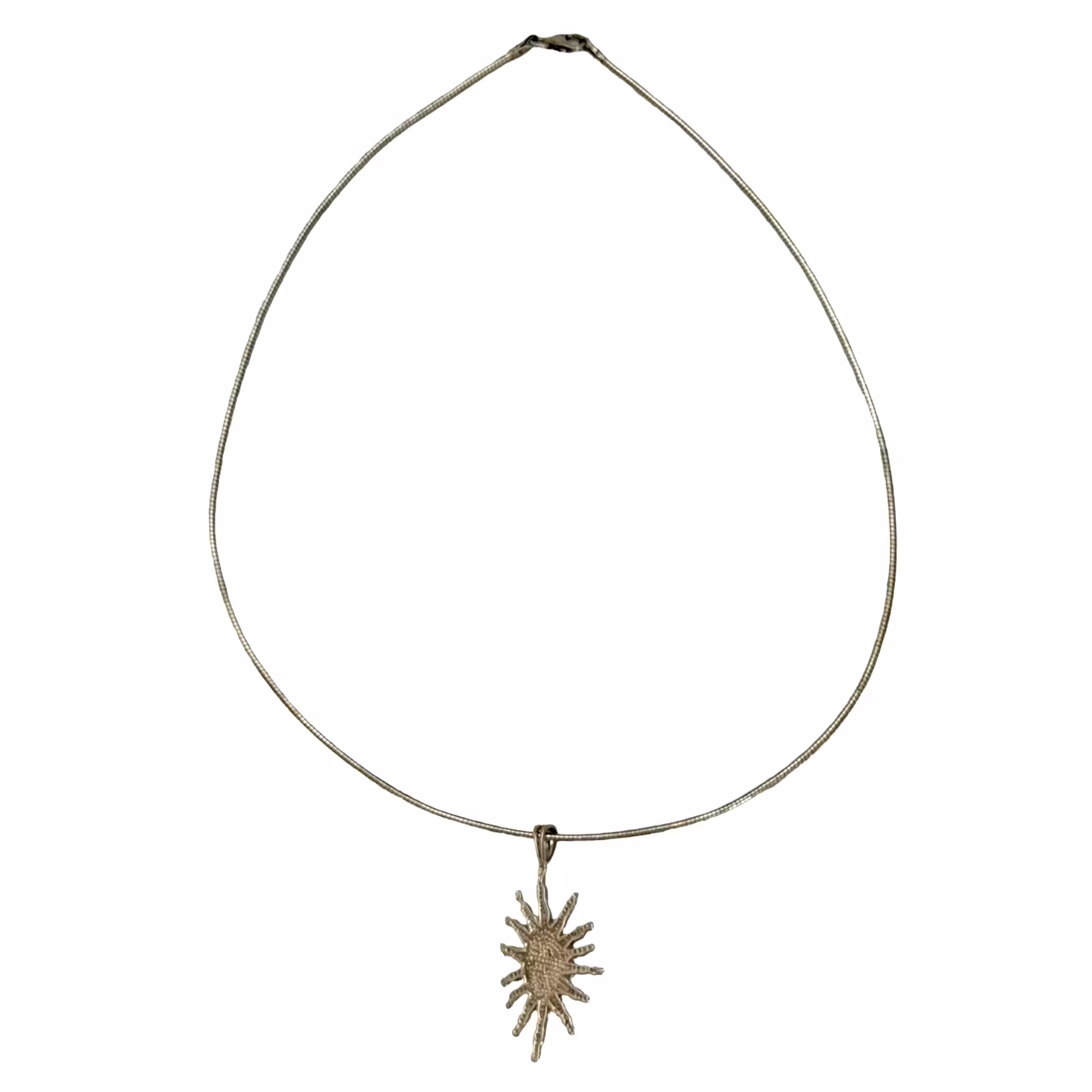 Collier vintage en argent sterling 925 avec améthyste