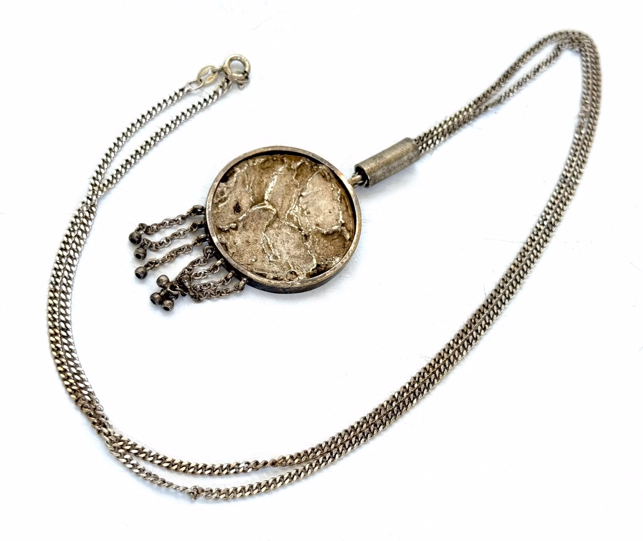 PER G. FORSLUND, Collana in argento Sterling 925 con pendente