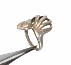 Vintage silver ring modern design