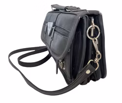 Vintage Via Roma MP - Italian Design, Shoulder Bag - Black