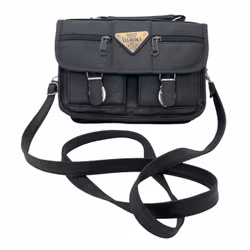 Vintage Via Roma MP - Italian Design, Shoulder Bag - Black
