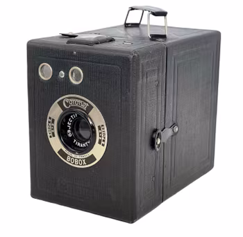 Vintage Lådkamera Coronet Bobox 6x9 - 8 Poses, 30-tal Frankrike