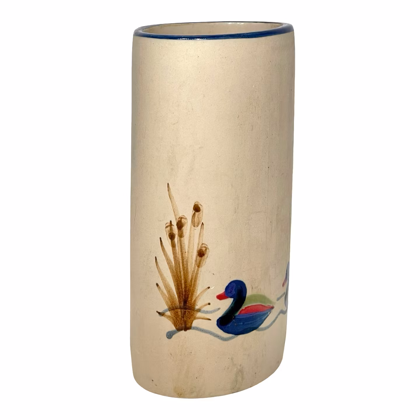 Gabriel Vas - Stengods Blå Ankor, Stämplad