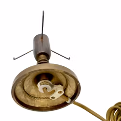 Bordslampa Bordslyster, Kristall prismor och brons, 30-tal.