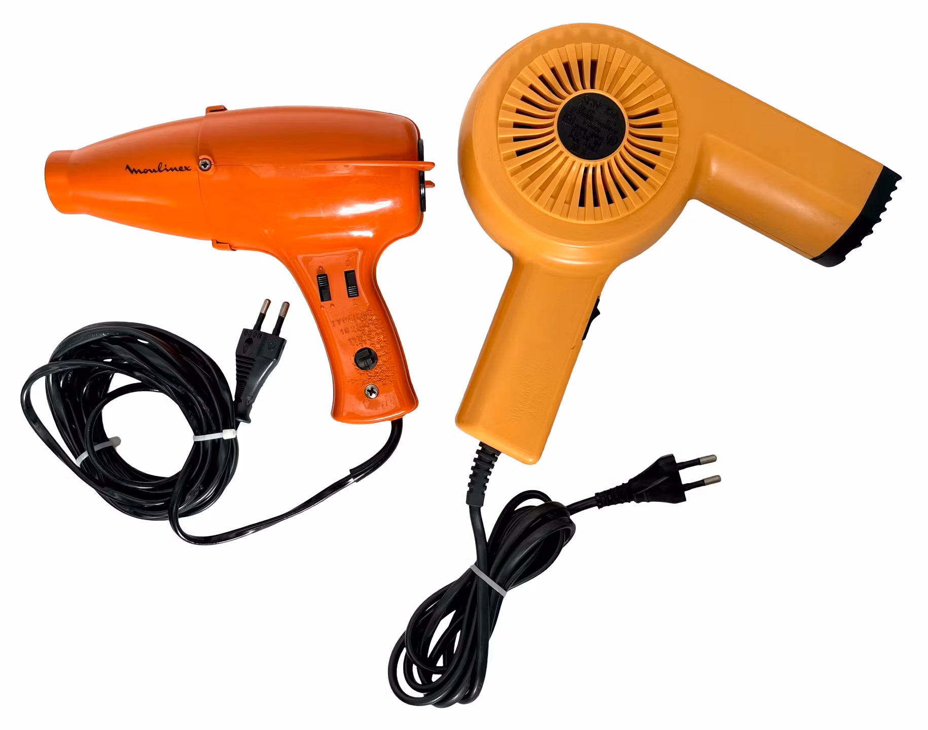 Vintage-Haartrockner - Moulinex 162 & Farel SRN-15A, 70er