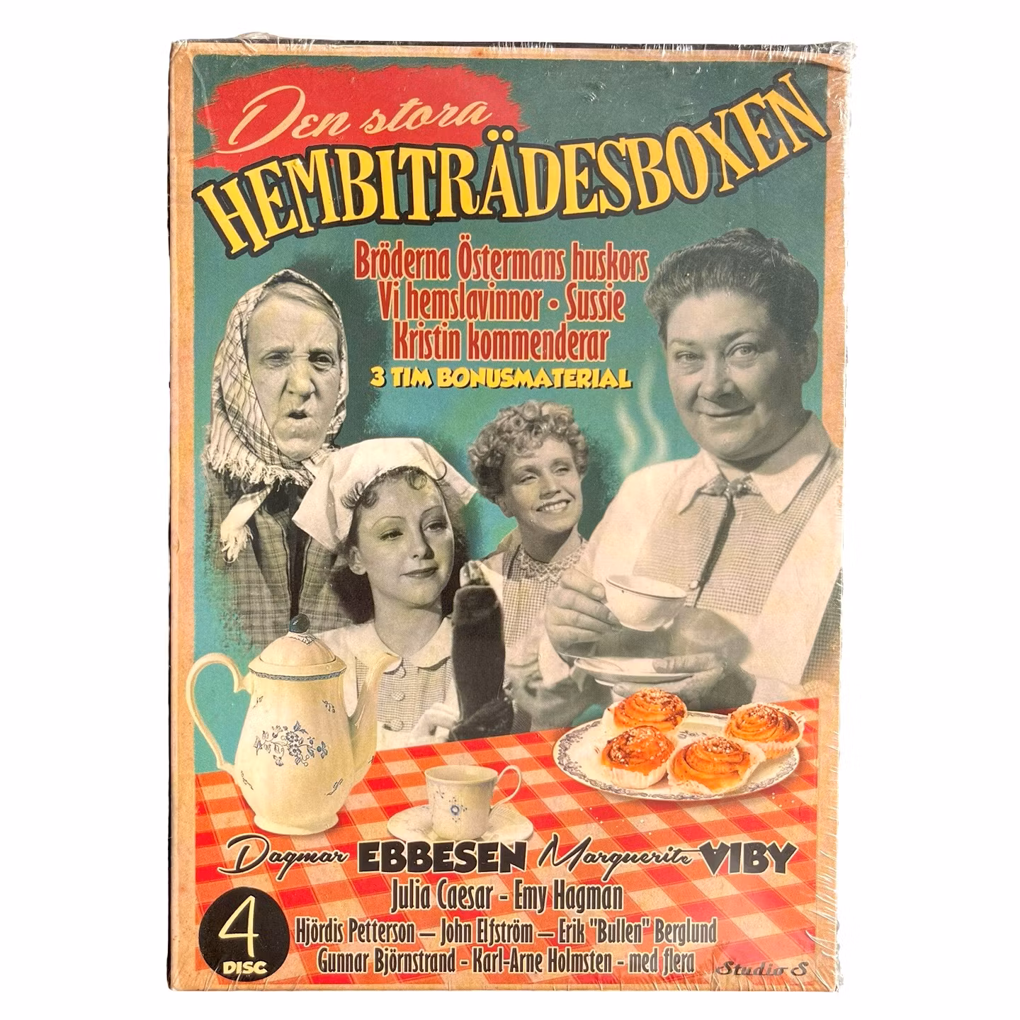 Den Stora Hembiträdesboxen, Inplastad 4 DVD Ny